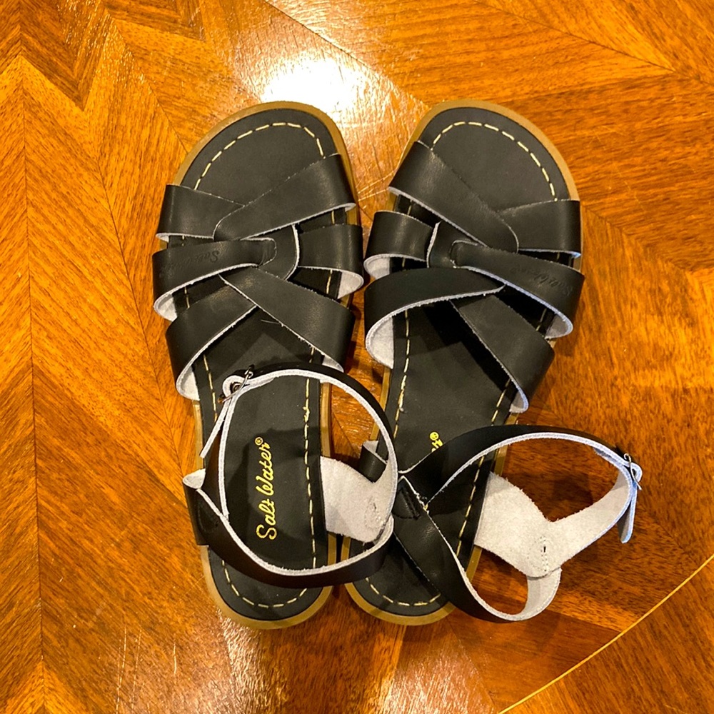 Salt Water by Hoy Sandals, Black, sz 7 women’s